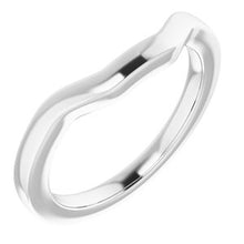 Charger l'image dans la galerie, Sterling Silver Band for 6 mm Square Ring
