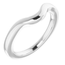 Charger l'image dans la galerie, Sterling Silver Band for 7.4 mm Round Ring
