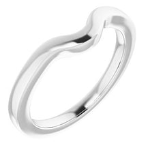 Charger l'image dans la galerie, Sterling Silver Band for 7x5 mm Oval Ring
