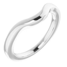 Charger l'image dans la galerie, Sterling Silver Band for 7 mm Cushion Ring
