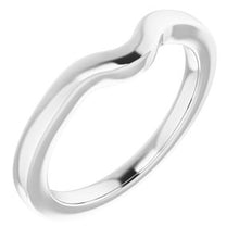 Charger l'image dans la galerie, Sterling Silver Band for 6x4 mm Oval Ring

