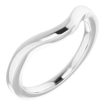 Charger l'image dans la galerie, Sterling Silver Band for 7 mm Cushion Ring

