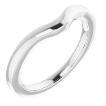 Charger l'image dans la galerie, Sterling Silver Band for 5 mm Cushion Ring
