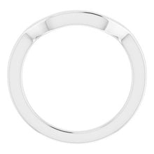 Charger l'image dans la galerie, Sterling Silver Band for 8 mm Square Ring
