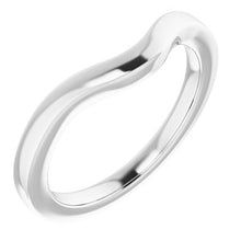 Charger l'image dans la galerie, Sterling Silver Band for 6 mm Cushion Ring

