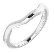 Charger l'image dans la galerie, Sterling Silver Band for 7 mm Square Ring
