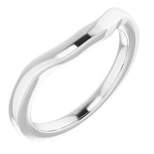 Charger l'image dans la galerie, Sterling Silver Band for 5 mm Square Ring
