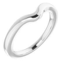 Charger l'image dans la galerie, Sterling Silver Band for 6x4 mm Oval Ring
