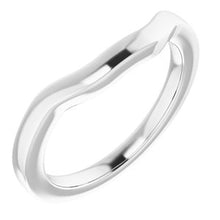 Charger l'image dans la galerie, Sterling Silver Band for 6 mm Square Ring
