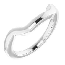 Charger l'image dans la galerie, Sterling Silver Band for 9 mm Square Ring
