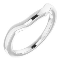 Charger l'image dans la galerie, Sterling Silver Band for 6.5 mm Square Ring
