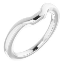 Charger l'image dans la galerie, Sterling Silver Band for 7x5 mm Emerald Ring

