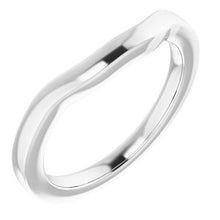 Charger l'image dans la galerie, Sterling Silver Band for 5 mm Square Ring
