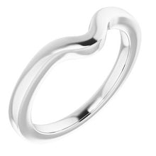 Charger l'image dans la galerie, Sterling Silver Band for 7x3.5 mm Marquise Ring
