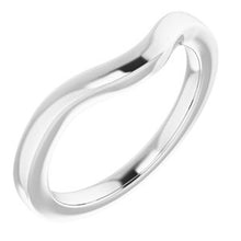 Charger l'image dans la galerie, Sterling Silver Band for 7 mm Cushion Ring
