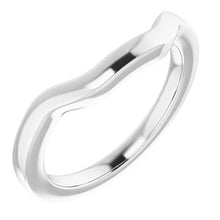 Charger l'image dans la galerie, Sterling Silver Band for 7 mm Square Ring
