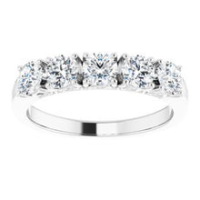 Load image into Gallery viewer, Platinum 1 CTW Diamond Anniversary Band
