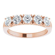 Charger l&#39;image dans la galerie, 14K Rose 1 CTW Diamond Anniversary Band
