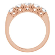 Charger l&#39;image dans la galerie, 14K Rose 1 CTW Diamond Anniversary Band
