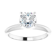 Load image into Gallery viewer, 14K White 1 CT Lab-Grown Diamond Light Solitaire Engagement Ring
