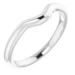 Sterling Silver Band for 6x4 mm Oval Ring