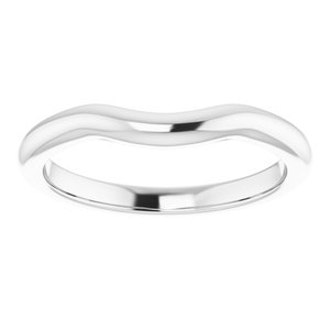 Sterling Silver Band for 8 mm Cushion Ring