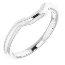 Load image into Gallery viewer, Sterling Silver Band for 8x6 mm Emerald Ring
