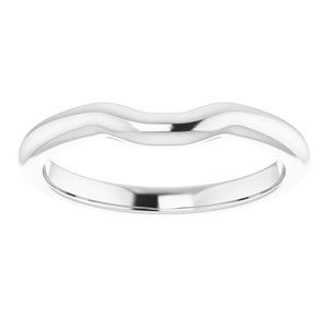Sterling Silver Band for 5x3 mm Emerald Ring