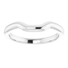 Load image into Gallery viewer, Sterling Silver Band for 8x6 mm Emerald Ring
