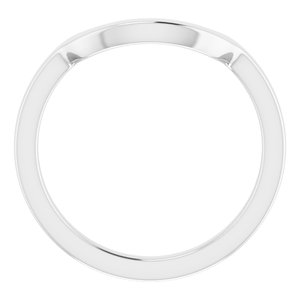 Sterling Silver Band for 12 mm Round Ring