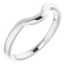 Load image into Gallery viewer, Sterling Silver Band for 8 x 6 mm Oval Ring
