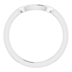 Sterling Silver Band for 8 x 8 mm Cushion Ring