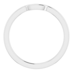 Sterling Silver Band for 4 mm Square Ring