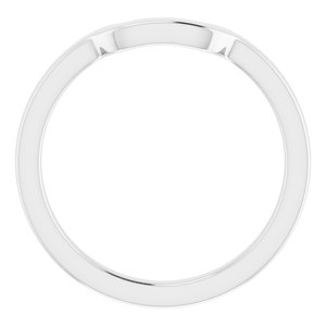 Sterling Silver Band for 6 x 6 mm Square Ring