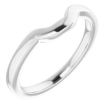 Load image into Gallery viewer, Sterling Silver Band for 7 x 5 mm Emerald Ring
