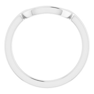 Sterling Silver Band for 11 x 9 mm Emerald Ring