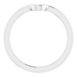 Sterling Silver Band for 6 x 4 mm Pear Ring