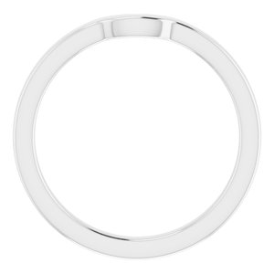Sterling Silver Band for 5 x 3 mm Emerald Ring
