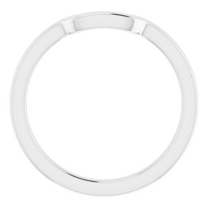 Sterling Silver Band for 5.5 x 5.5 mm Square Ring