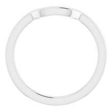 Load image into Gallery viewer, Sterling Silver Band for 7 x 7 mm Asscher Ring
