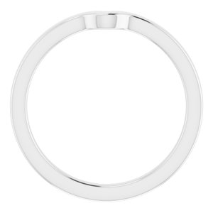 Sterling Silver Band for 5 x 5 mm Heart Ring