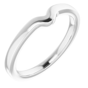 Sterling Silver Band for 5 x 5 mm Heart Ring