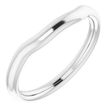 Charger l'image dans la galerie, Sterling Silver Band for 7.4 mm Round Ring
