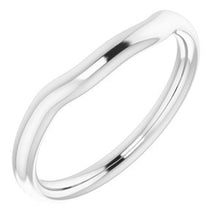 Charger l'image dans la galerie, Sterling Silver Band for 12x10 mm Oval Ring
