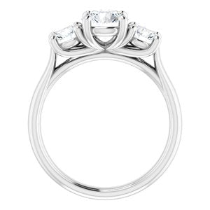 Platinum 8 mm Round Forever One‚Ñ¢ Moissanite Engagement Ring