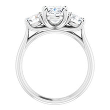 Load image into Gallery viewer, 14K White 9x7 mm Oval Forever One‚Ñ¢ Moissanite Engagement Ring
