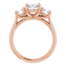 Load image into Gallery viewer, 14K Rose 9x7 mm Oval Forever One‚Ñ¢ Moissanite Engagement Ring
