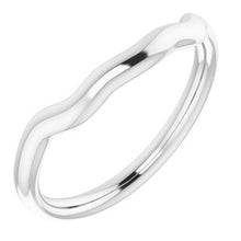 Charger l'image dans la galerie, Sterling Silver Band for 11 x 11 mm Cushion Ring
