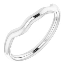 Load image into Gallery viewer, Sterling Silver Band for 10 x 10 mm Cushion Ring
