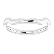 Charger l'image dans la galerie, Sterling Silver Band for 11 x 11 mm Cushion Ring
